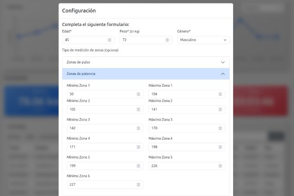 Configuración de datos en Avarts